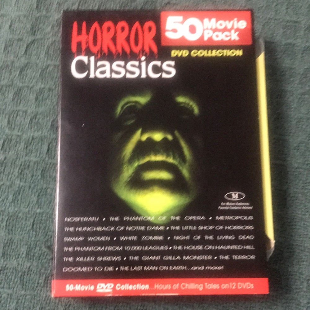 This is a 50 pack of B Classic Horror movies.